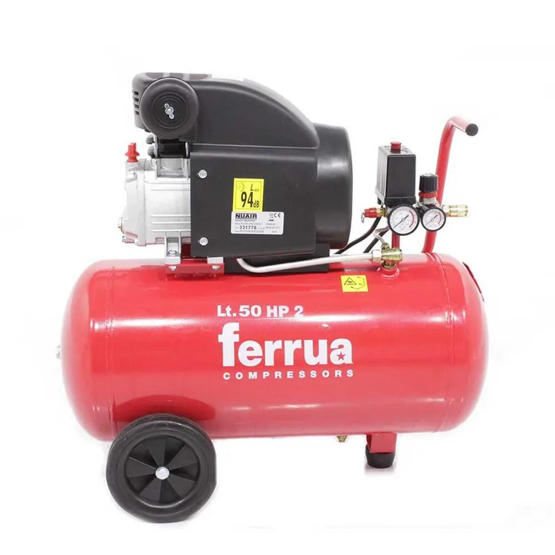Ferrua RC 2 50 CM2 - Compresseur d'air électrique monophasé - Moteur 2 CV - 50 L à air comprimé