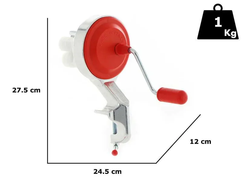 MAMMAMIA Little Mama - Machine à pâtes manuelle en aluminium