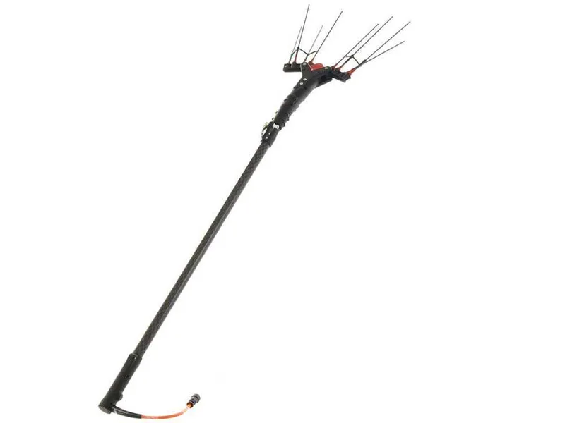 Castellari Vertigo Carbon L 30V - Peigne vibreur électrique à batterie de type automobile avec câble inclus - Perche télescopique en carbone 240/320 cm