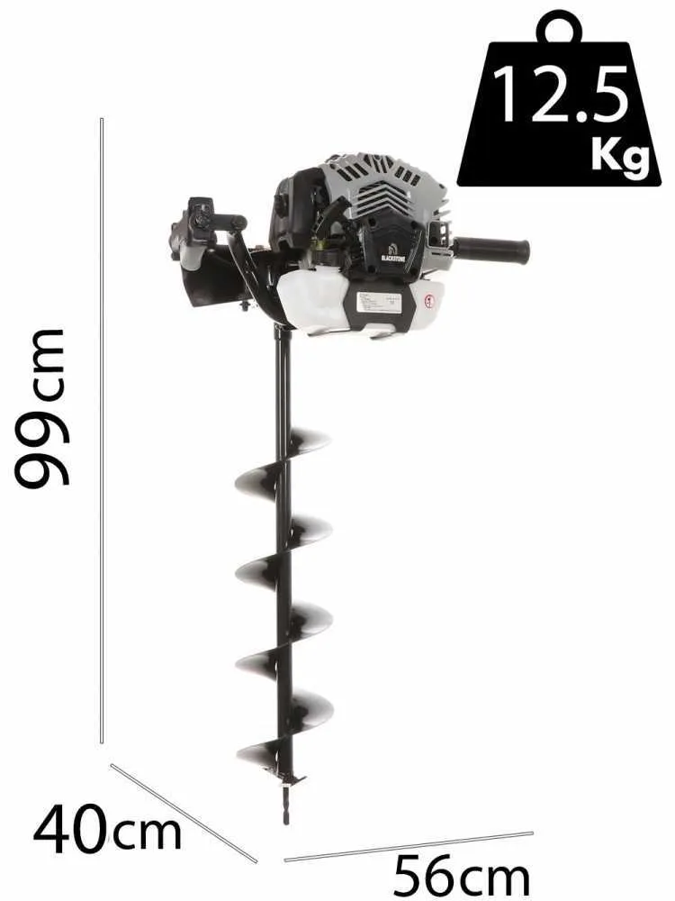 BlackStone HD530 - Tarière 2 temps à mélange - 3 Mèches incluses