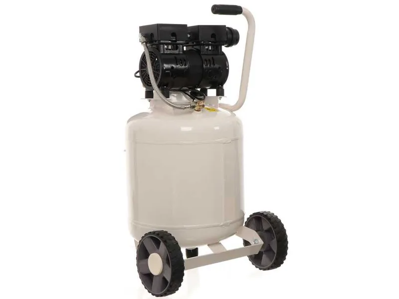 BlackStone V-SBC50-10 - Compresseur d'air silencieux oilless - Moteur 1 CV - 50 L Vertical