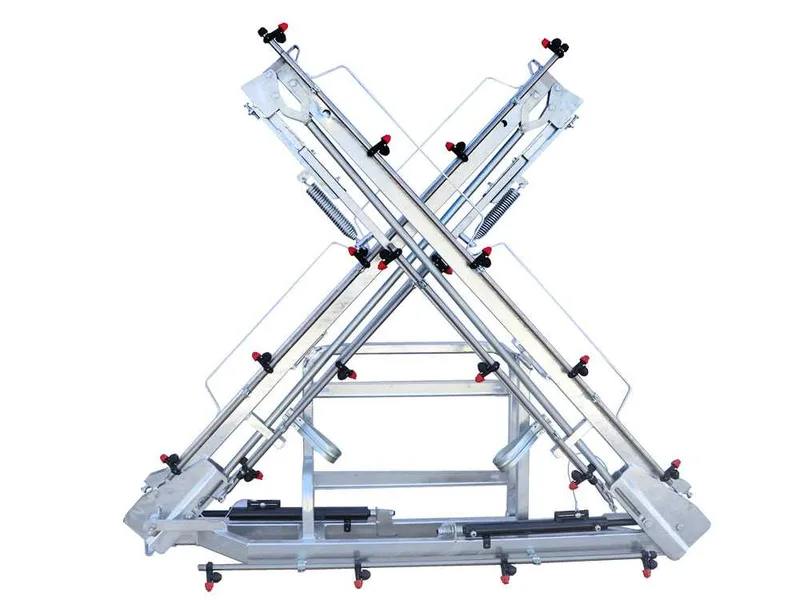 Rampe désherbage hydraulique galvanisée 10 m 20 jets, anti-goutte à membrane – 2 vérins