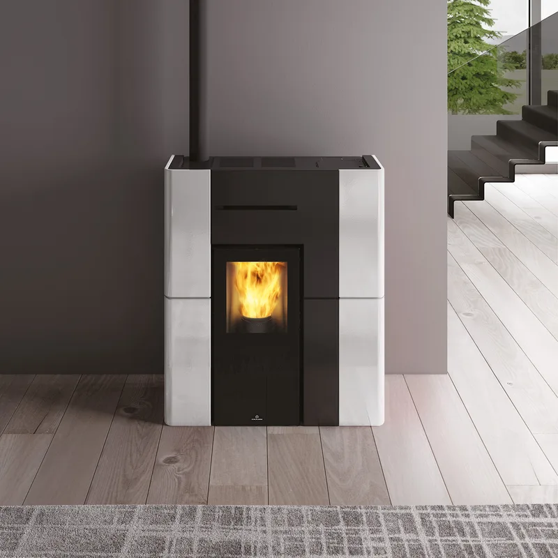 Edilkamin Blade H 15 Evo poêle à granulés hydro céramique blanche