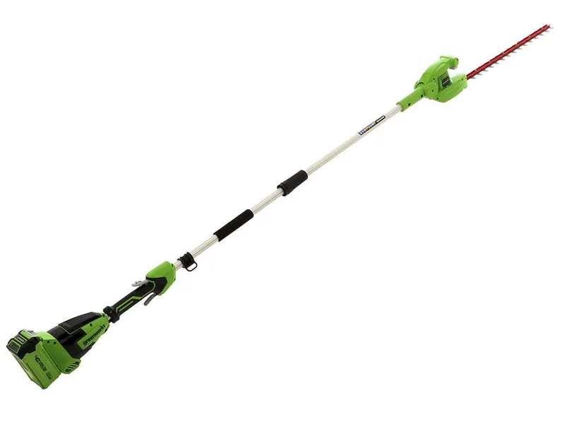 Greenworks G40PHA - Taille-haie sur perche de rallonge télescopique électrique orientable