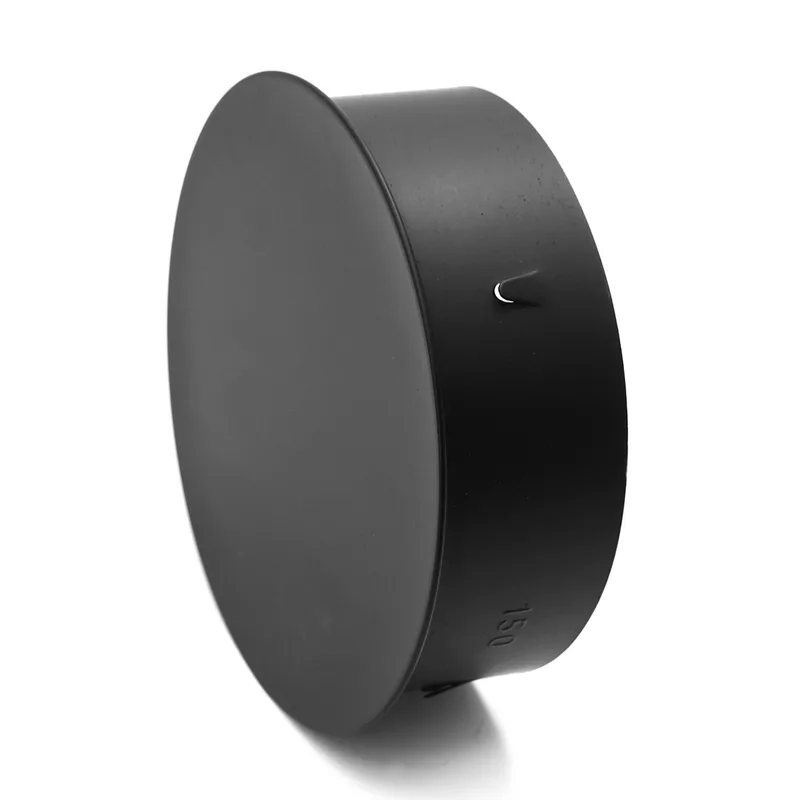 Raik Basic capuchon aveugle 150mm noir pour tuyau de fumée / conduit de fumée