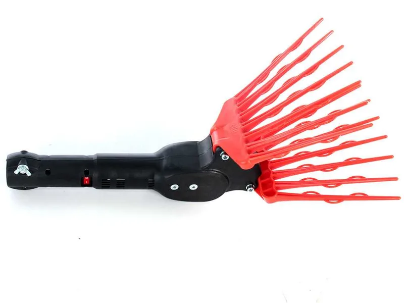 TecnoVIR Olivir - Peigne vibreur électrique à batterie T185-330 cm - perche télescopique en aluminium