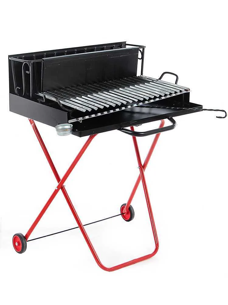 Pegoraro Angelo 214 Medium - Barbecue portable à bois et charbon - Pliant
