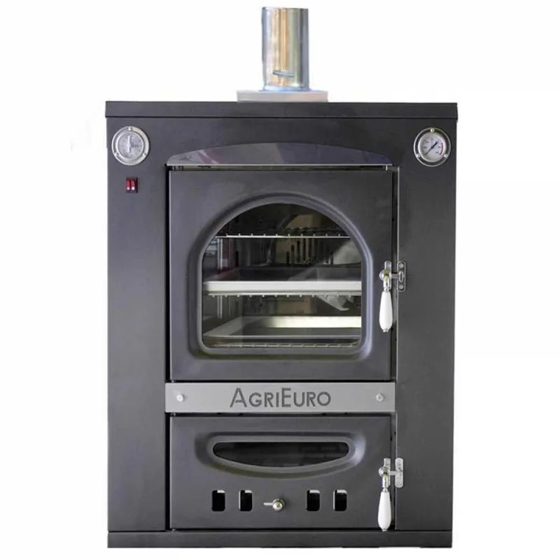 AgriEuro Medius 60 Inc - Four en acier à bois encastrable - Ventilé