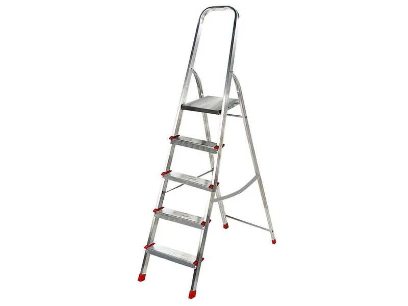 Échelle en aluminium avec tréteau Alice 5, 5 marches, 1,71 m