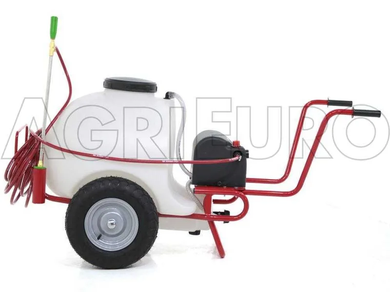 Pulvérisateur à batterie 12 V de 120 L PRO - Pompe de pulvérisateur électrique sur chariot