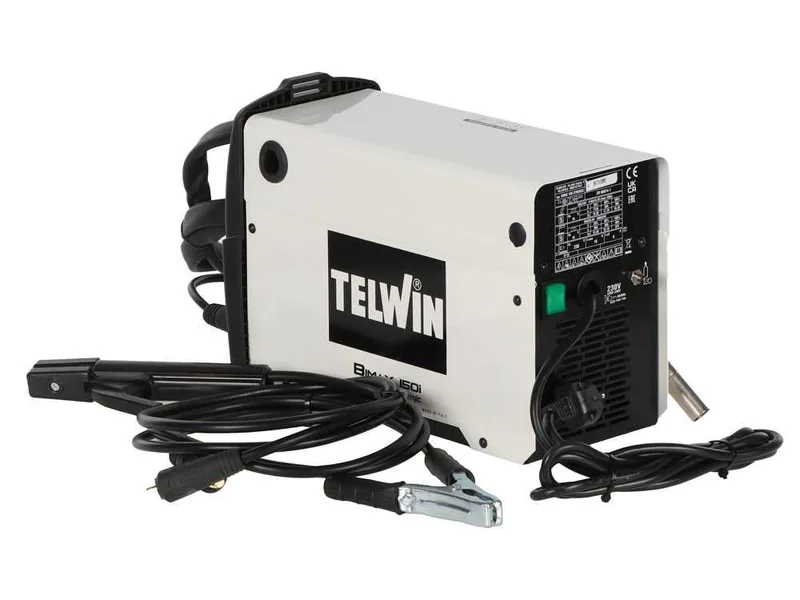 Telwin Bimax150i Synergic - Poste à souder Inverter multiprocédé (MIG-MAG/FLUX/MMA), à courant continu (DC)