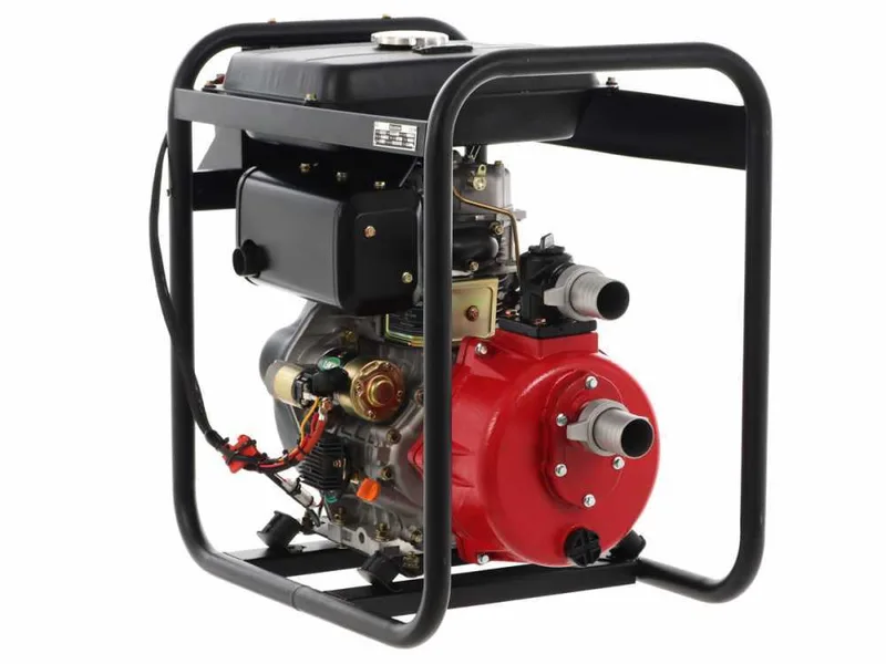 Motopompe diesel Blackstone BD-HH 5100 raccords 50 mm - 2 pouces - Grande Hauteur d'élevation - démarrage électrique - Euro 5