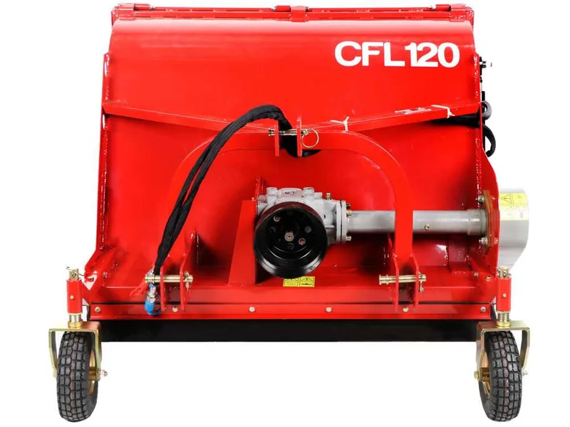 GeoTech Pro CFL120 - Broyeur sur tracteur - Bac de ramassage - Ramasseur - Série moyenne