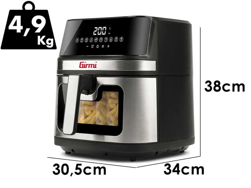 Girmi Ecofrit FG80 - Friteuse à air chaud 8 L