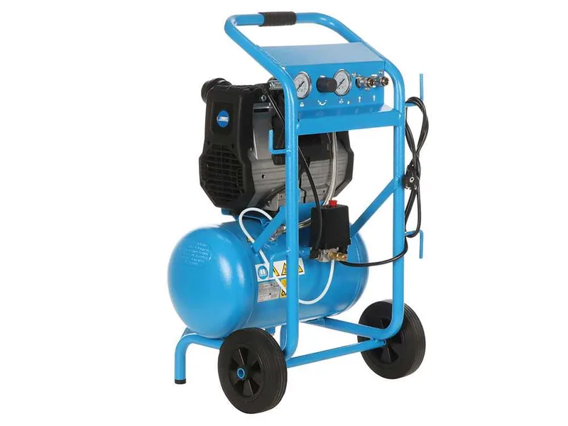 Abac hockenheim quiete OS20 - Compresseur d'air électrique monophasé insonorisé, sans huile - Moteur 2 CV - 20 L