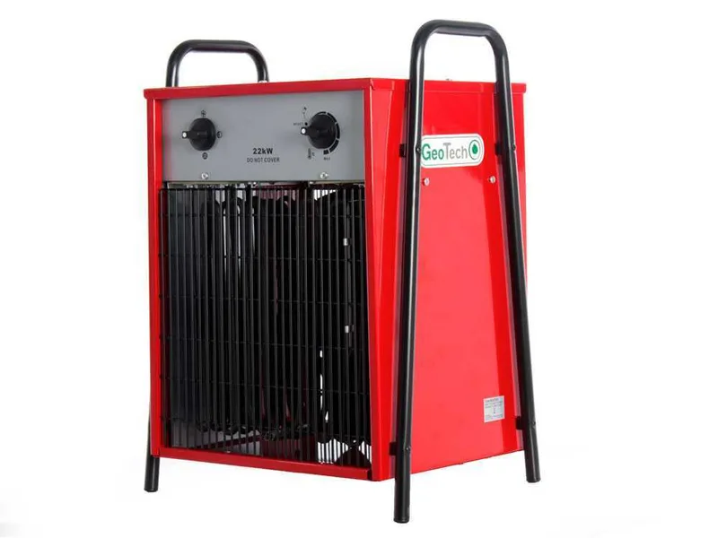 GeoTech EH 2200 T - Générateur d'air chaud électrique avec ventilateur - 22 KW - triphasé