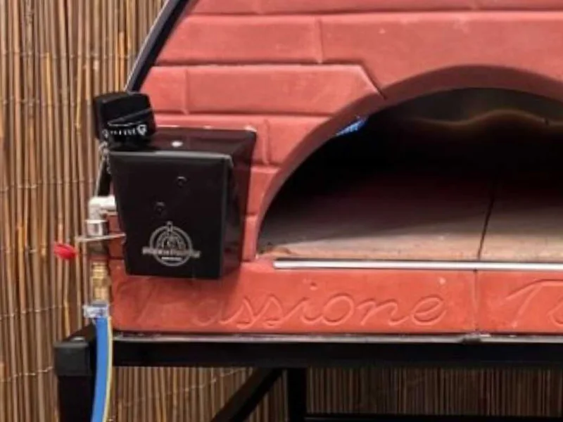 Pizza Party Passione - Four à pizza hybride 2-en-1 gaz/bois - Chambre de cuisson 80 x 60 cm - Sole en biscotto réfractaire