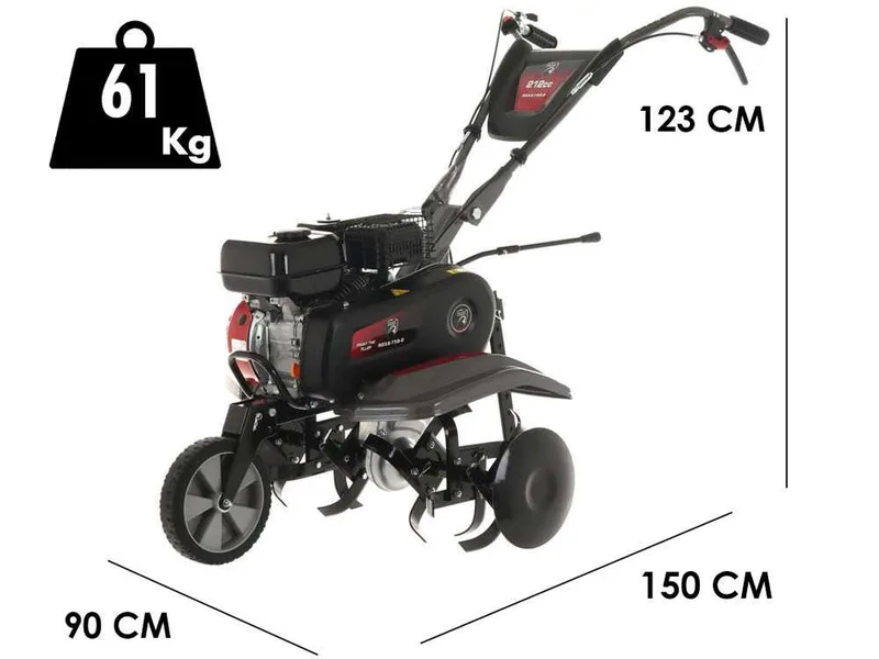 Italian Power RG3.6-75 - Motobineuse à essence 7 CV - Rato R210