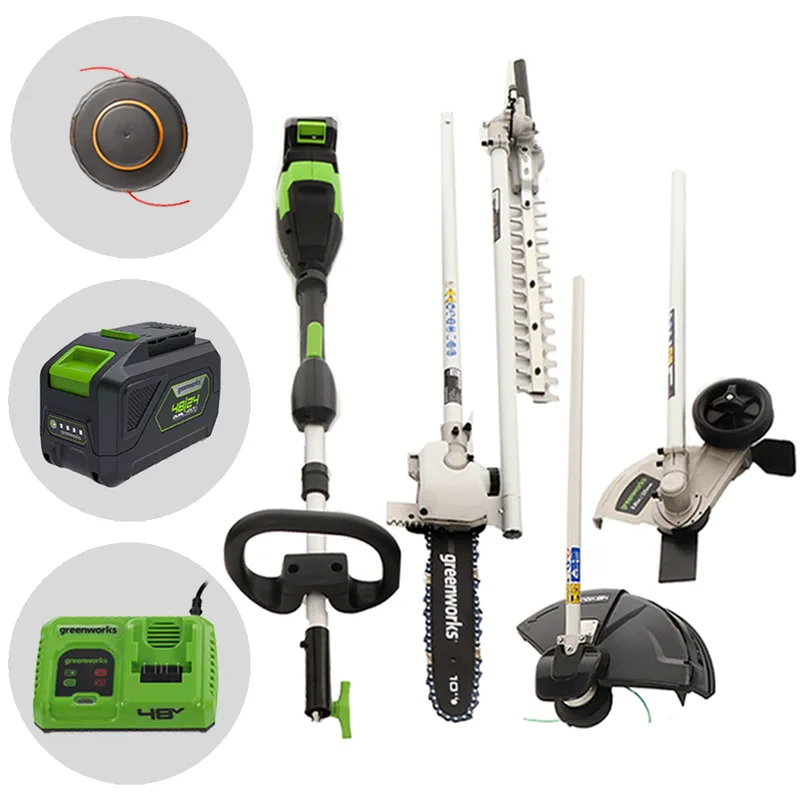 Greenworks GD48TX - Débroussailleuse multifonction à batterie - 48V 5Ah