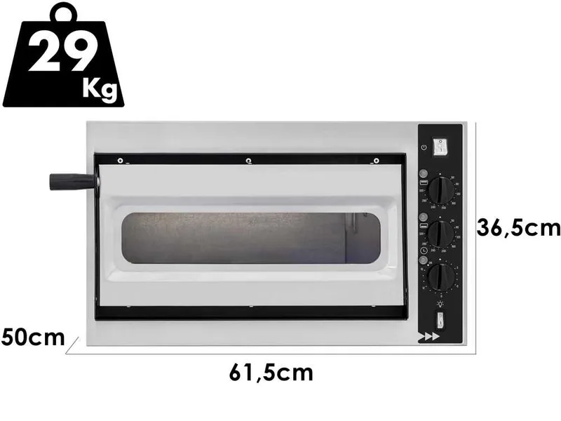 Prismafood small basic alto 1/40 vetro 2T - Four électrique à pizza - 2 thermostats