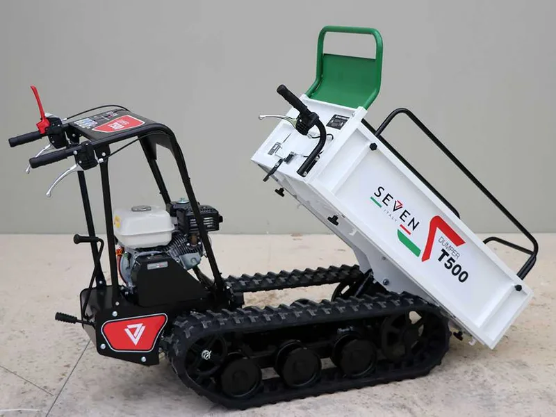 Brouette à chenilles Seven Italy T500 GX - Benne extensible - Capacité 500 kg