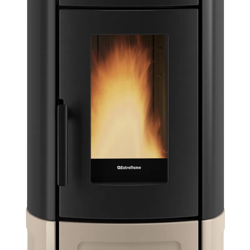Extraflame Evolution Line Noris Lux poêle à granulés acier Majolique Tortora