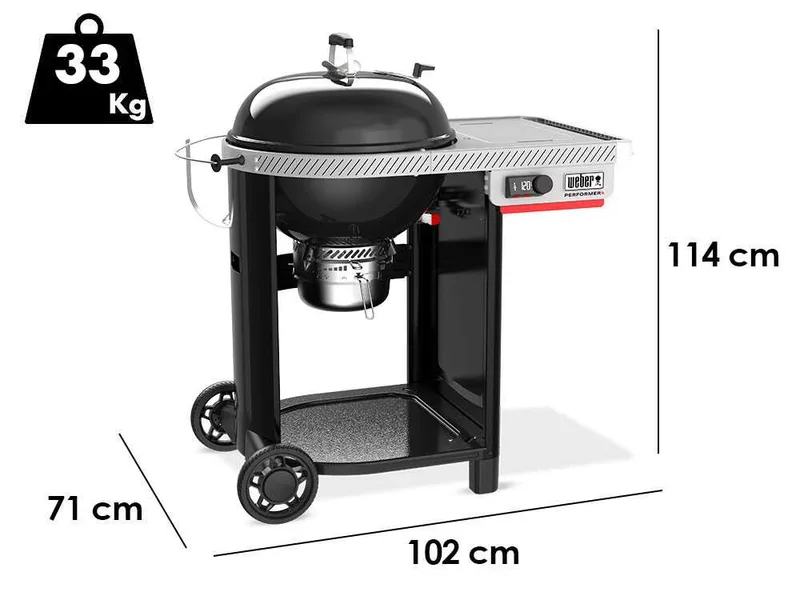 Weber Performer Smart - Barbecue à charbon - Grille de 57 cm