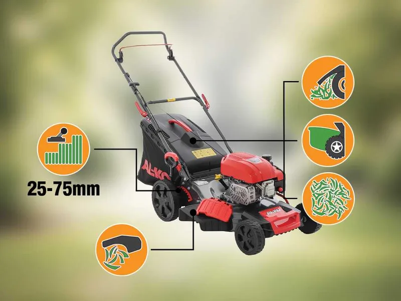 Al-Ko Easy 4.66 P-D - Tondeuse à gazon thermique - 4 en 1 - Moteur AL-KO Tech 5000 de 131 cm³