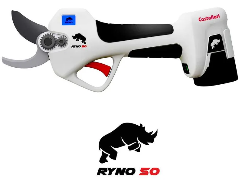 Castellari Ryno 50 - Sécateur électrique de taille - 2x 14,4V - 2,5 Ah - Diamètre de coupe 32 mm