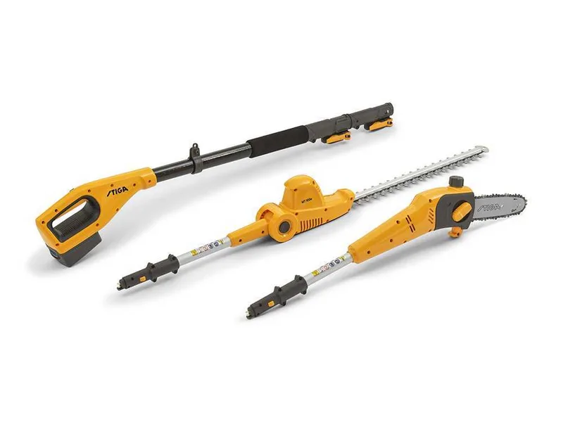 Stiga MT 100e Kit - Élagueuse - Taille-haie sur perche de rallonge - 20V/4Ah