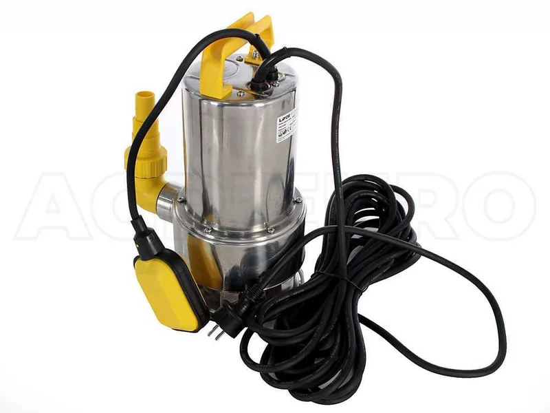 Pompe à immersion électrique pour eaux chargées Lavor EDS-M 15000 en métal - de 1100 watt