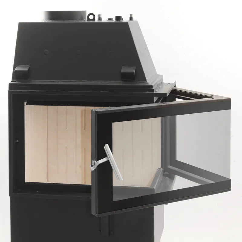 Insert de cheminée avec échangeur d'eau Schmitzker No2 Droit 17 kW