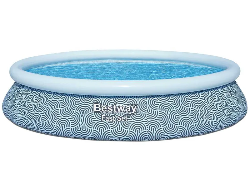 Bestway FAST Set 57313 - Ø457x84 cm - Piscine gonflable + Pompe de filtration 29 W