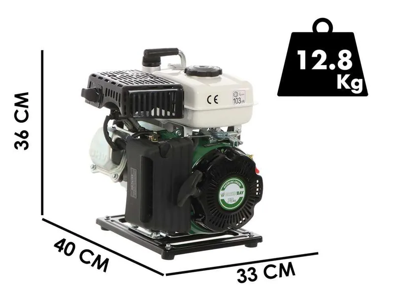 Motopompe thermique Greenbay GB-WP 25 - avec raccords de 25 mm