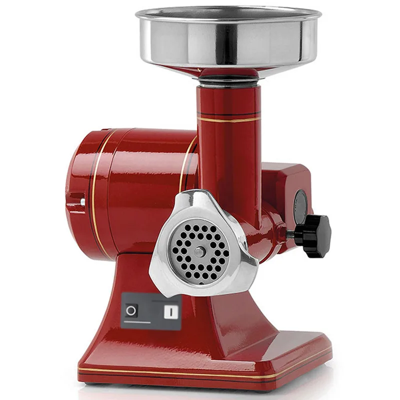 Fama TS8R Retrò - Hachoir à viande électrique - Corps en aluminium - Groupe de hachage en acier inox - 230V