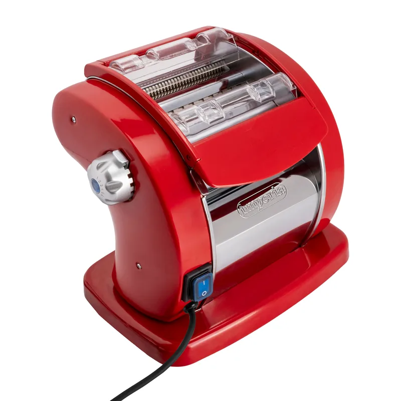 Imperia PastaPresto Classica rouge - Machine à pâtes électrique en INOX