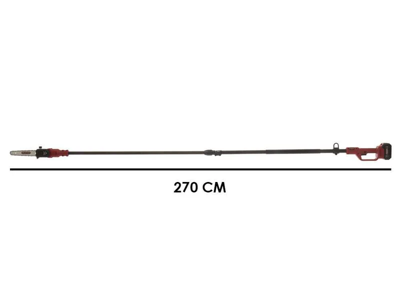 ARCHMAN PE04AT - Élagueuse à batterie sur perche télescopique - 180-270 cm - 2x 21V 4Ah