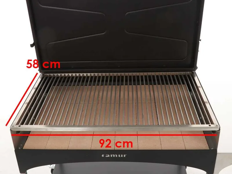 Famur BK 10 Elite - Barbecue à bois et charbon