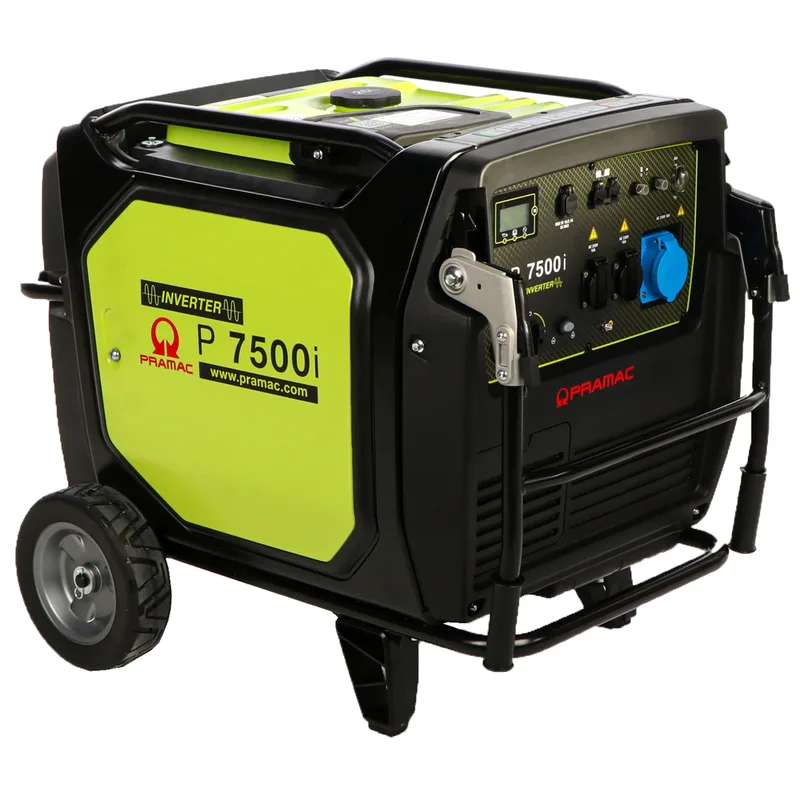 Pramac P7500I - Groupe électrogène à inverter silencieux sur chariot 7 kW - Continu 6,5 kW Monophasé
