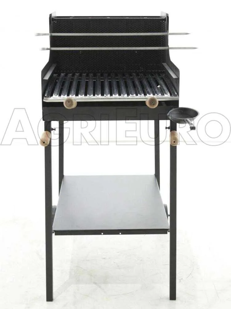 Cruccolini Fuocone Inox - Barbecue à bois et charbon en fer artisanal