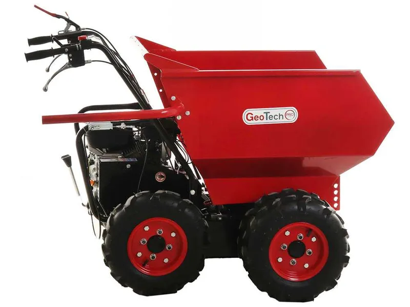 Brouette à moteur GeoTech Pro GEOTRAK 500 - benne dumper 500 kg - 6 roues motrices