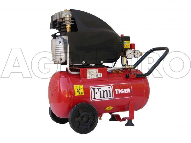 Fini Tiger MK 265 24 - Compresseur d'air électrique monophasé - Moteur 2 CV - 24 L