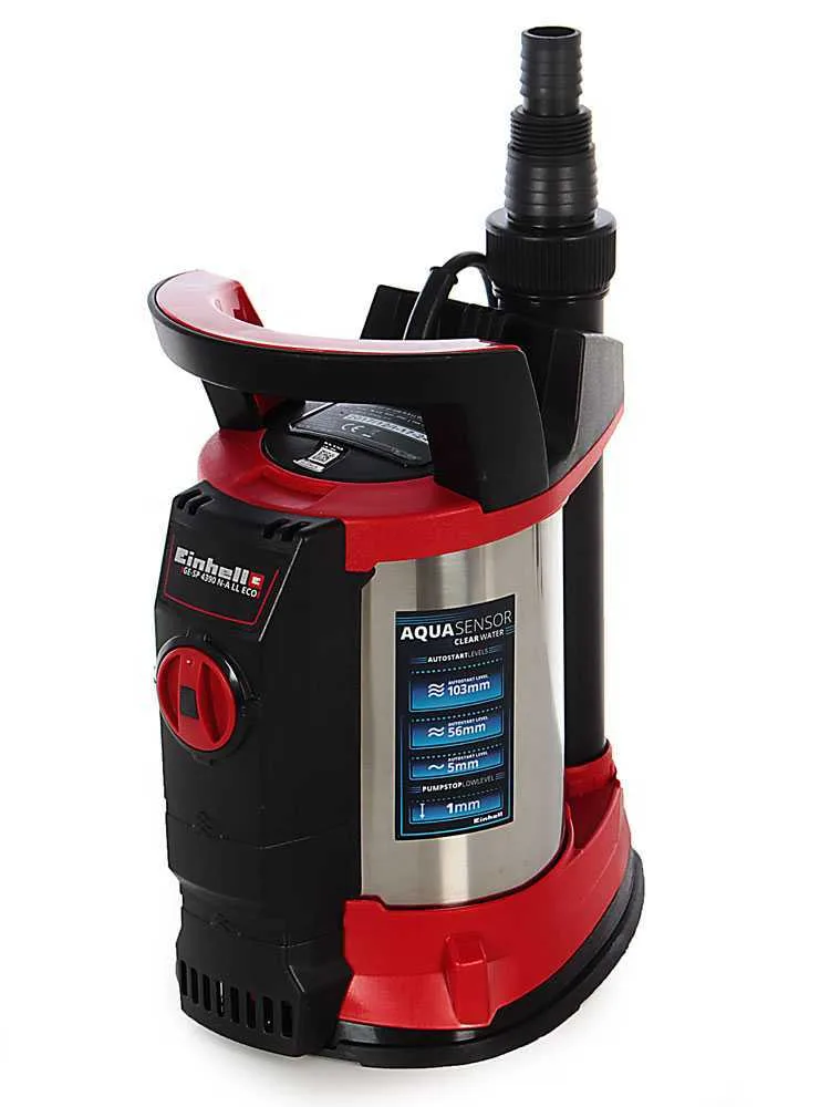 Pompe d'évacuation électrique eaux claires Einhell GE-SP 4390 N A-LL ECO - avec Aquasensor