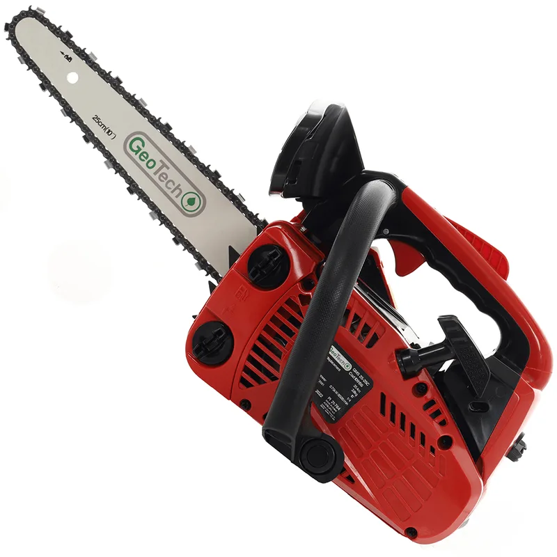 GeoTech GMS 25-25C - Tronçonneuse thermique pour l'élagage - Lame carving 25 cm