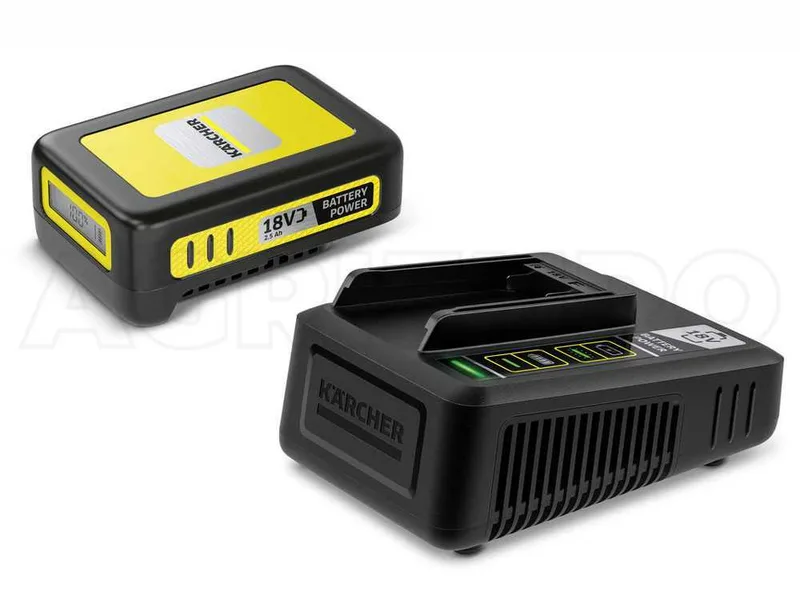 Starter Kit Battery Power 18 V / 2.5 Ah et chargeur Fast Charger Karcher