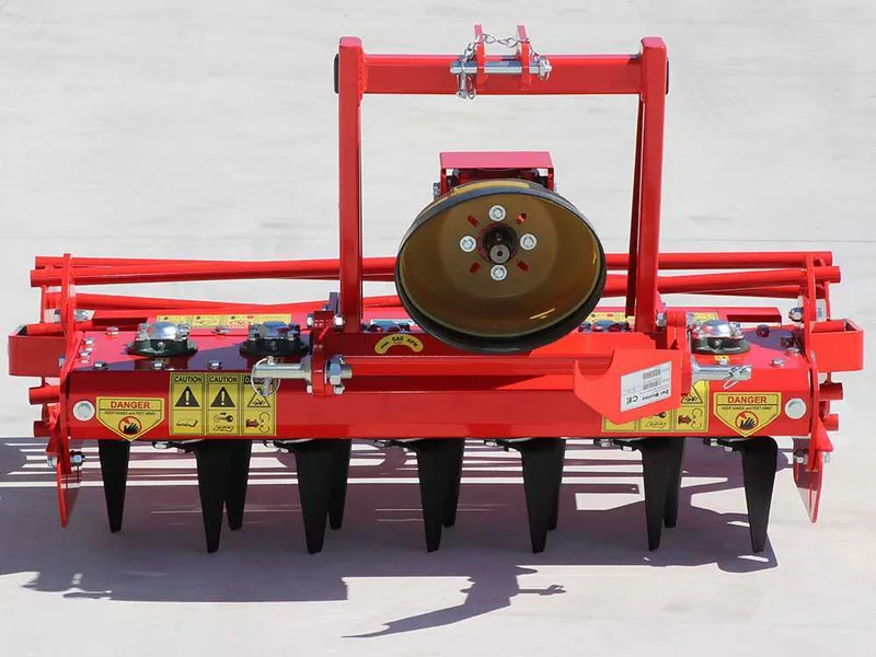 Herse rotative ultra-légère RO 104 - largeur de travail 104 cm - 12 lames Série ultra-légère - Prise de force anti-horaire (Rotation vers la gauche)