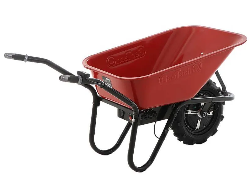 Brouette électrique avec roues traktor GeoTech CAR 150A - Batterie de 24V/12Ah