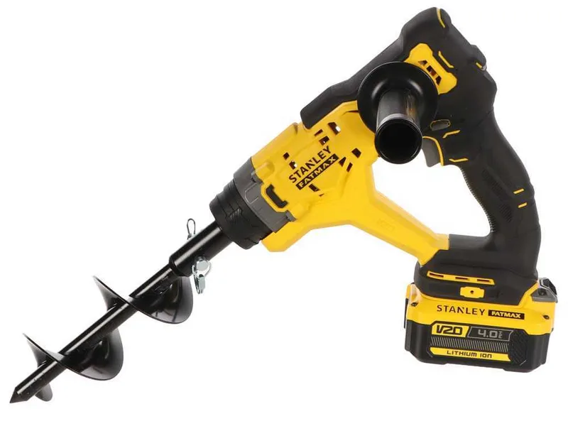 Stanley Fatmax SFMCGA75 - Tarière à batterie - 20 V 4 Ah - Mèche incluse de 15.5 cm
