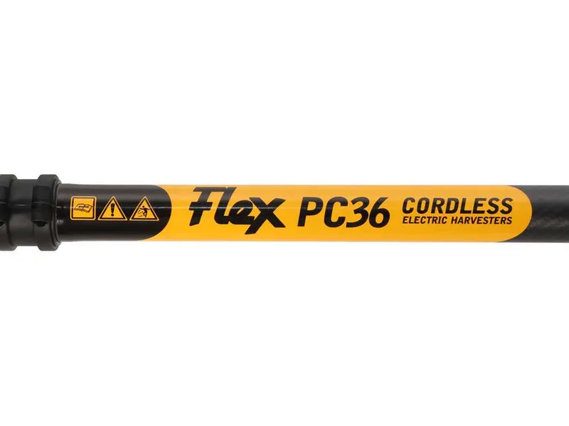 Oliviero Flex PCT36 Premium Cordless - Peigne vibreur à batterie au lithium 2 x 36 V 4,5 Ah - Perche télescopique de 235 à 335 cm