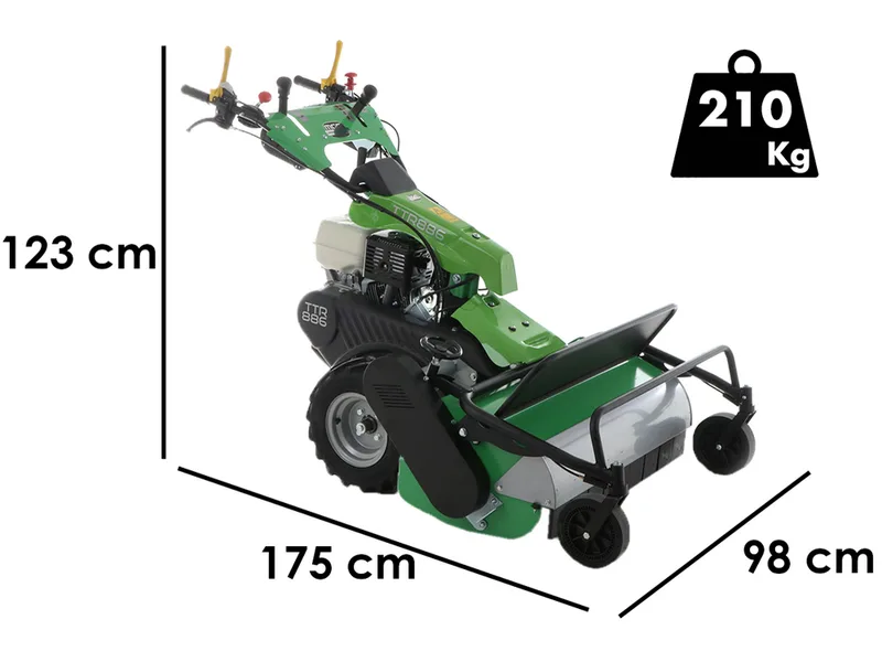 Lampacrescia MGM TTR886 - Tondeuse débroussailleuse à couteaux - Honda GX390 Pentes fortes